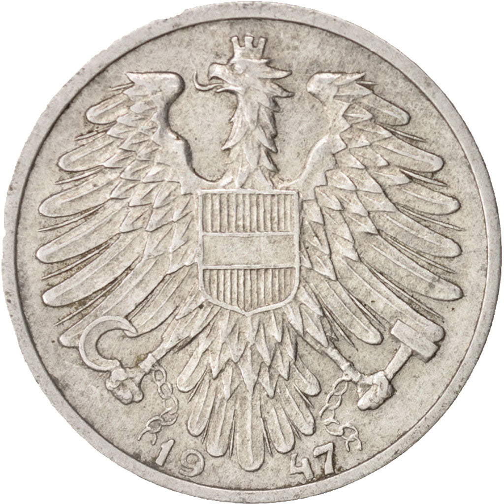 Moneta, Austria, Schilling, 1947, BB, Alluminio, KM:2871