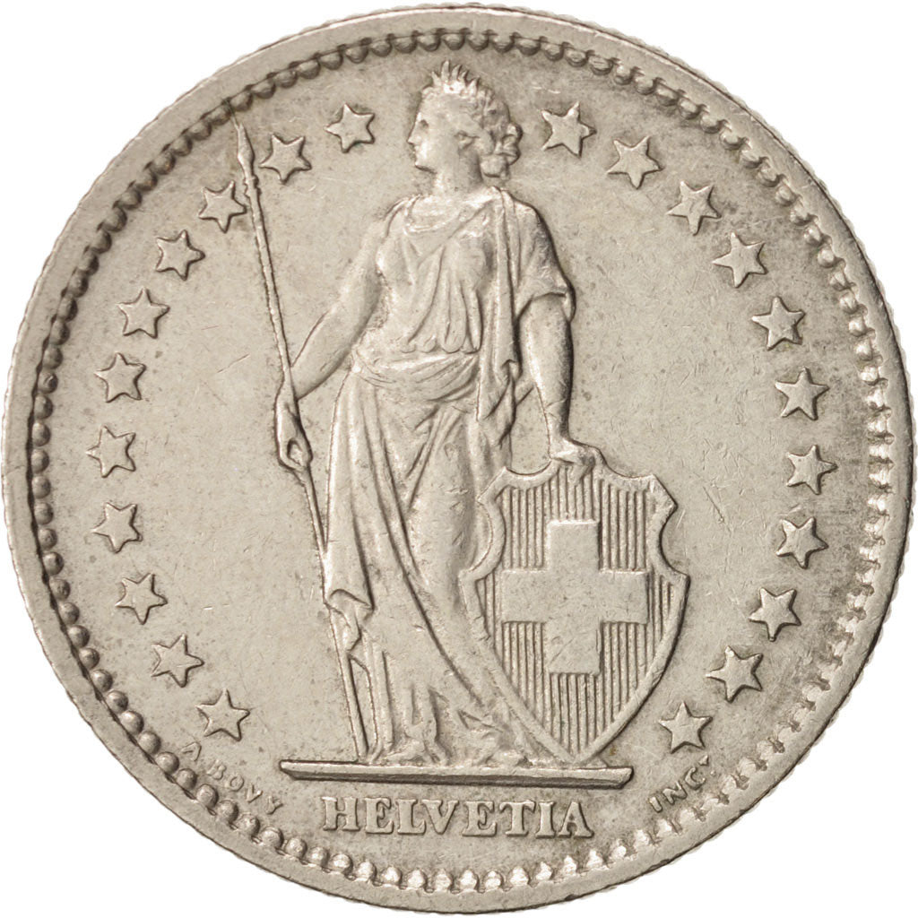 Münze, Schweiz, 2 Francs, 1974, Bern, SS, Copper-nickel, KM:21a.1