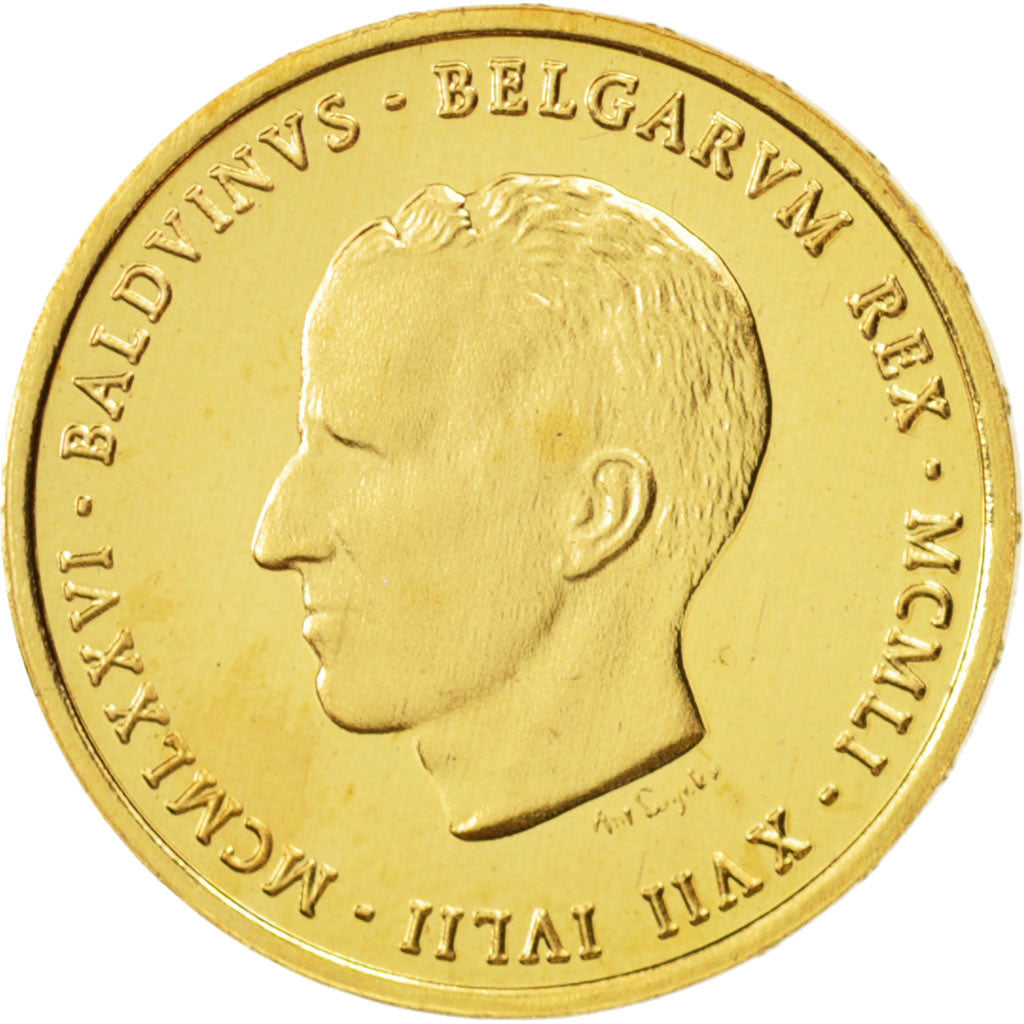 Belgique, Medal, 1976, FDC, Or