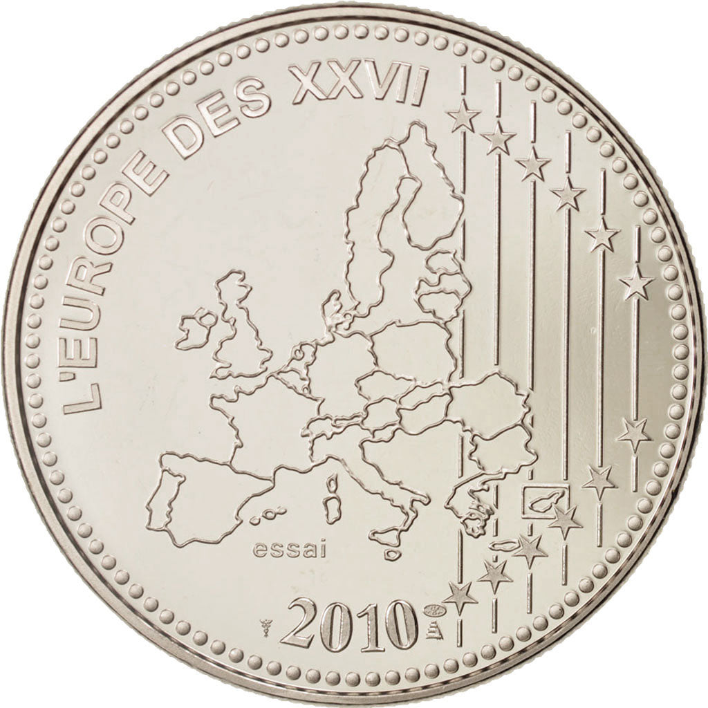 France, Medal, L'Europe des XXVII, 50 ans du nouveau Franc, Politics, Society