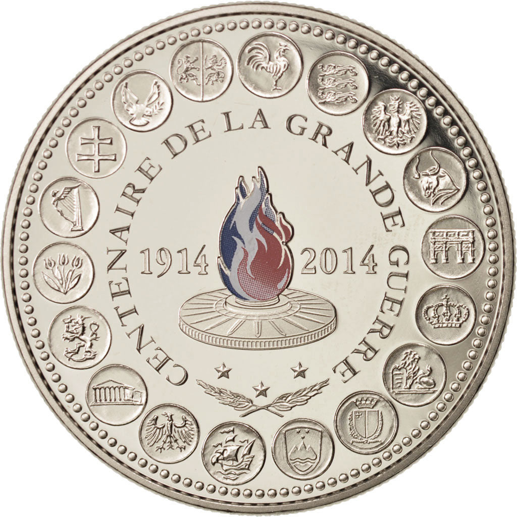 France, Medal, L'Europe des XXVIII, Centenaire de la Grande Guerre, Politics