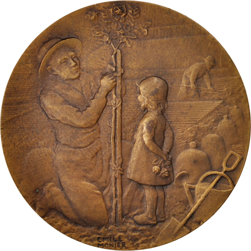 France, Medal, Flora, Monier, AU(55-58), Bronze
