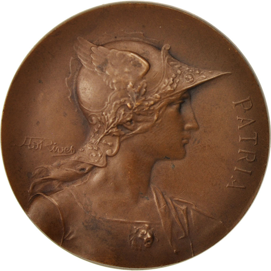 France, Medal, Patria, Politics, Society, War, Rivet, AU(50-53), Bronze