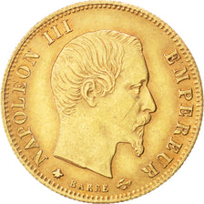 FRANCE, Napoléon III, 5 Francs, 1860, Strasbourg, KM #787.2, MS(63), Gold, G...
