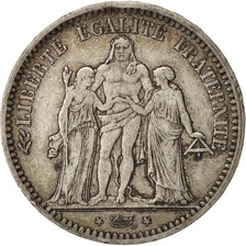 France, Hercule, 5 Francs, 1848, Strasbourg, VF(30-35), Silver, KM:756.2