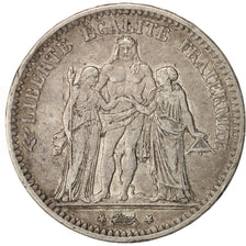 France, Hercule, 5 Francs, 1849, Paris, VF(30-35), Silver, KM:756.1, Gadoury:683