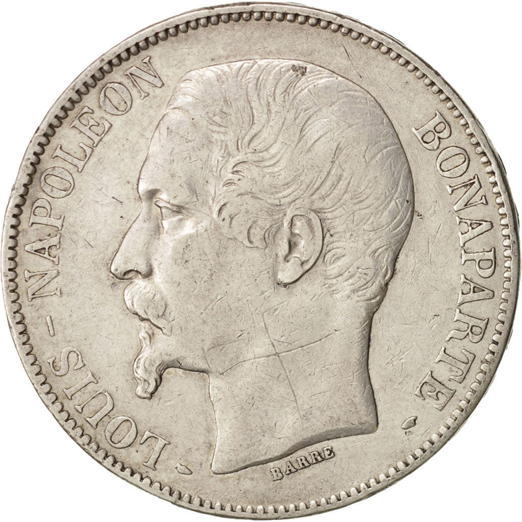 France, Napoléon III, 5 Francs, 1852, Paris, TB+, Argent, KM:773.1, Gadoury:726