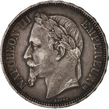 France, Napoléon III, 5 Francs, 1869, Strasbourg, EF(40-45), Silver, KM:799