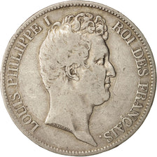 France, Louis-Philippe, 5 Francs, 1831, Lille, VF(20-25), Silver, KM:736.3