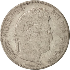 Coin, France, Louis-Philippe, 5 Francs, 1833, Bayonne, F(12-15), Silver