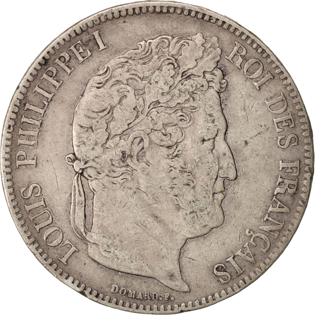 Francia, Louis-Philippe, 5 Francs, 1833, Bayonne, MB, Argento, KM:749.8
