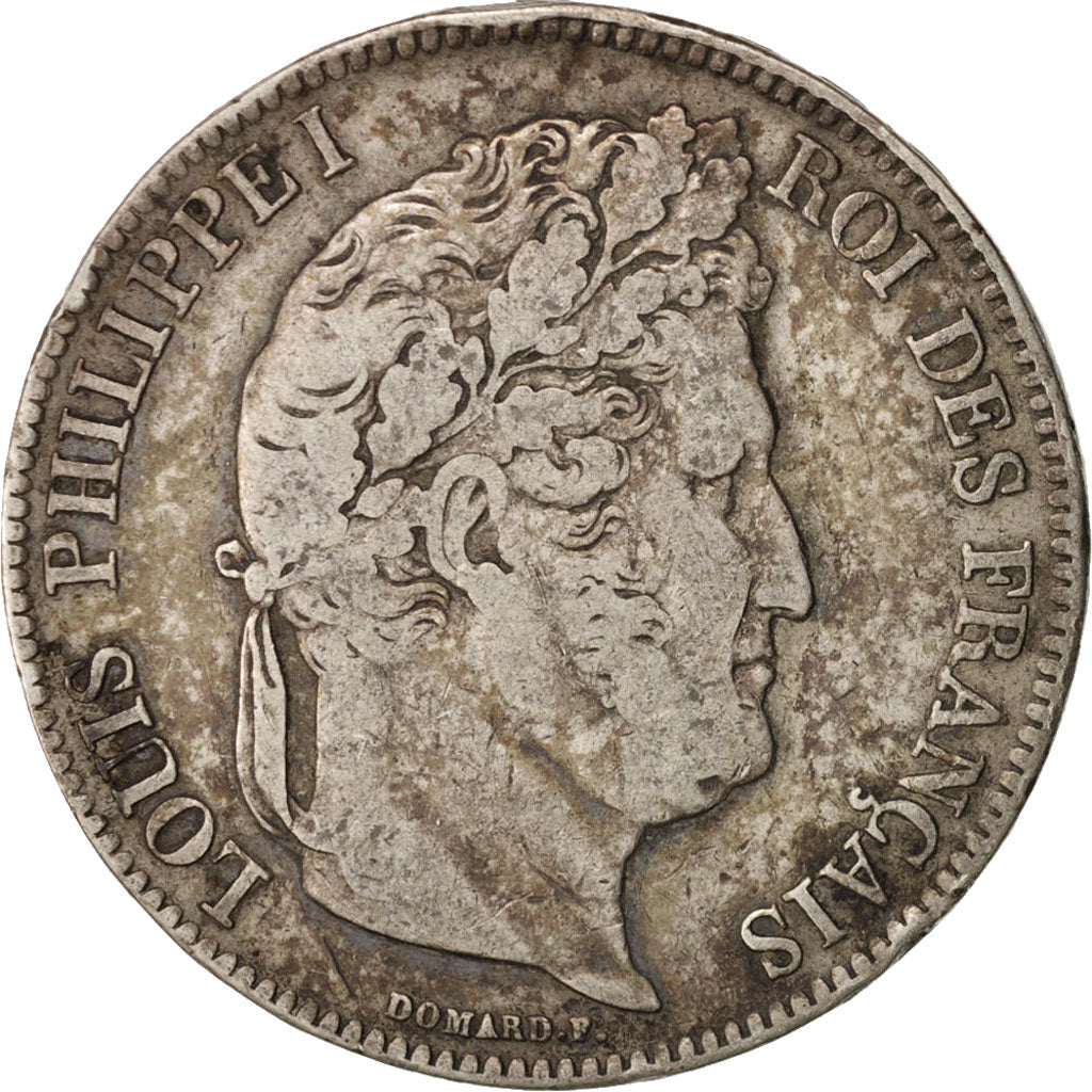 Münze, Frankreich, Louis-Philippe, 5 Francs, 1833, Bordeaux, S+, Silber