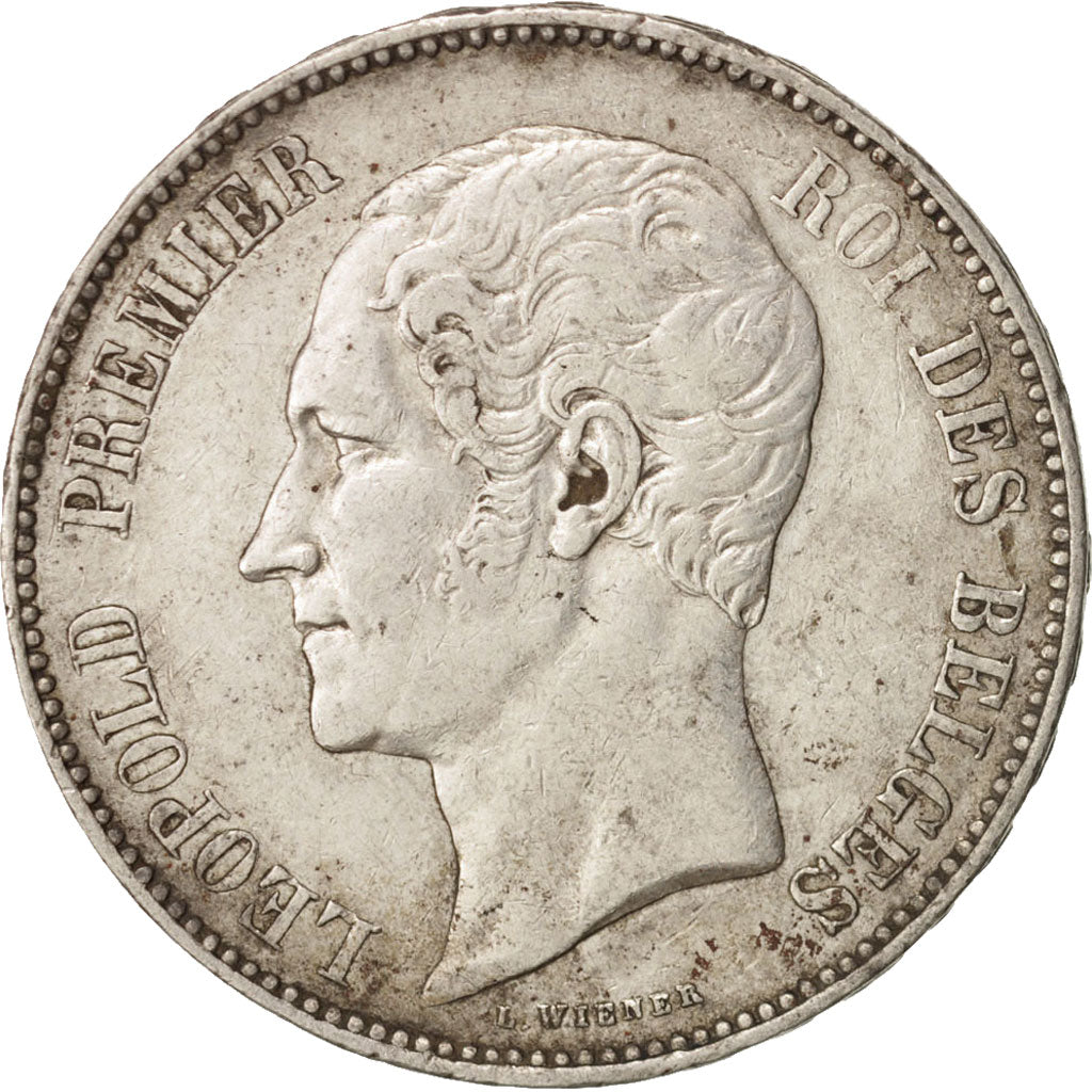 Belgium, Leopold I, 5 Francs, 5 Frank, 1852, VF(30-35), Silver, KM:17