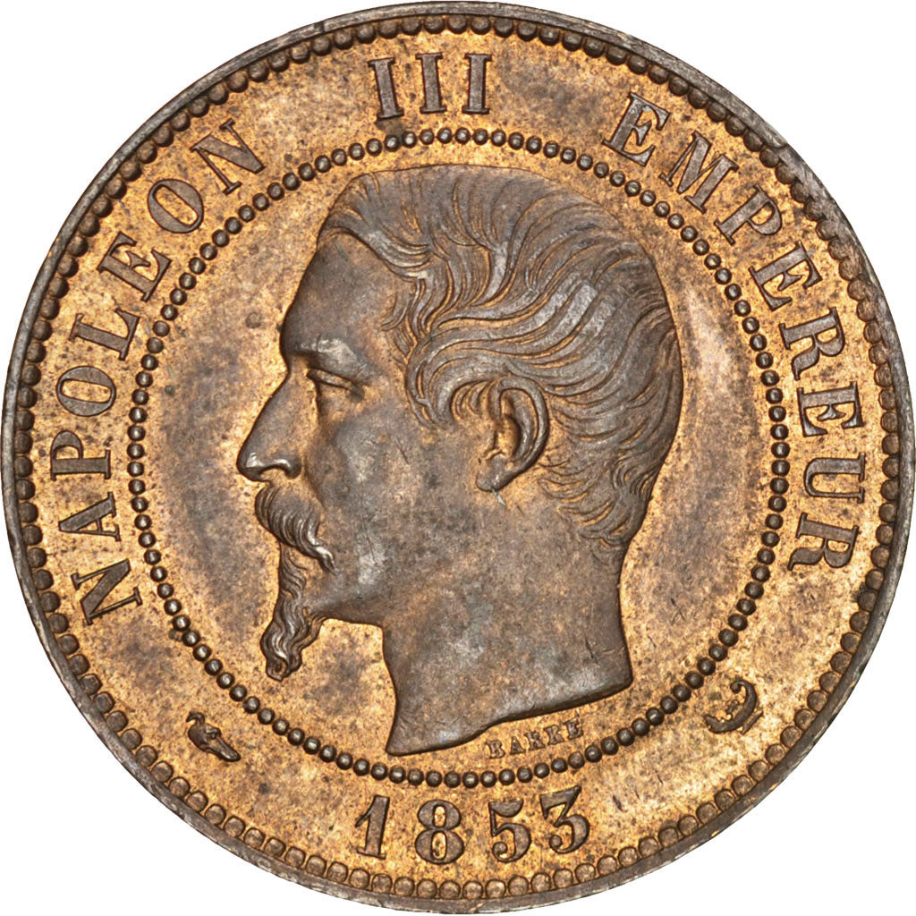 Second Empire, Module de 10 Centimes Napoléon III Tête Nue, 1853 W