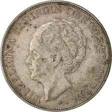Netherlands, Wilhelmina I, 2-1/2 Gulden, 1930, EF(40-45), Silver, KM:165
