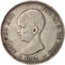 Coin, Spain, Alfonso XIII, 5 Pesetas, 1891, EF(40-45), Silver, KM:689