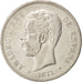 Münze, Spanien, Amadeao I, 5 Pesetas, 1871, Madrid, S+, Silber, KM:666
