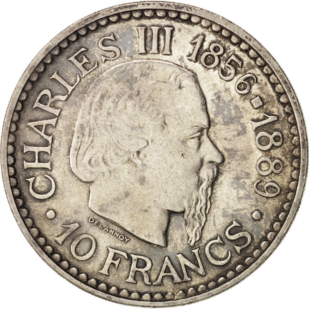 Coin, Monaco, Rainier III, 10 Francs, 1966, AU(55-58), Silver, KM:146