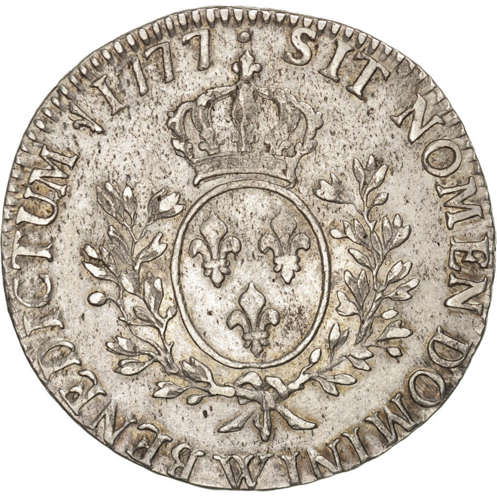 Coin, France, Louis XVI, Écu aux branches d'olivier, Ecu, 1777, Lille