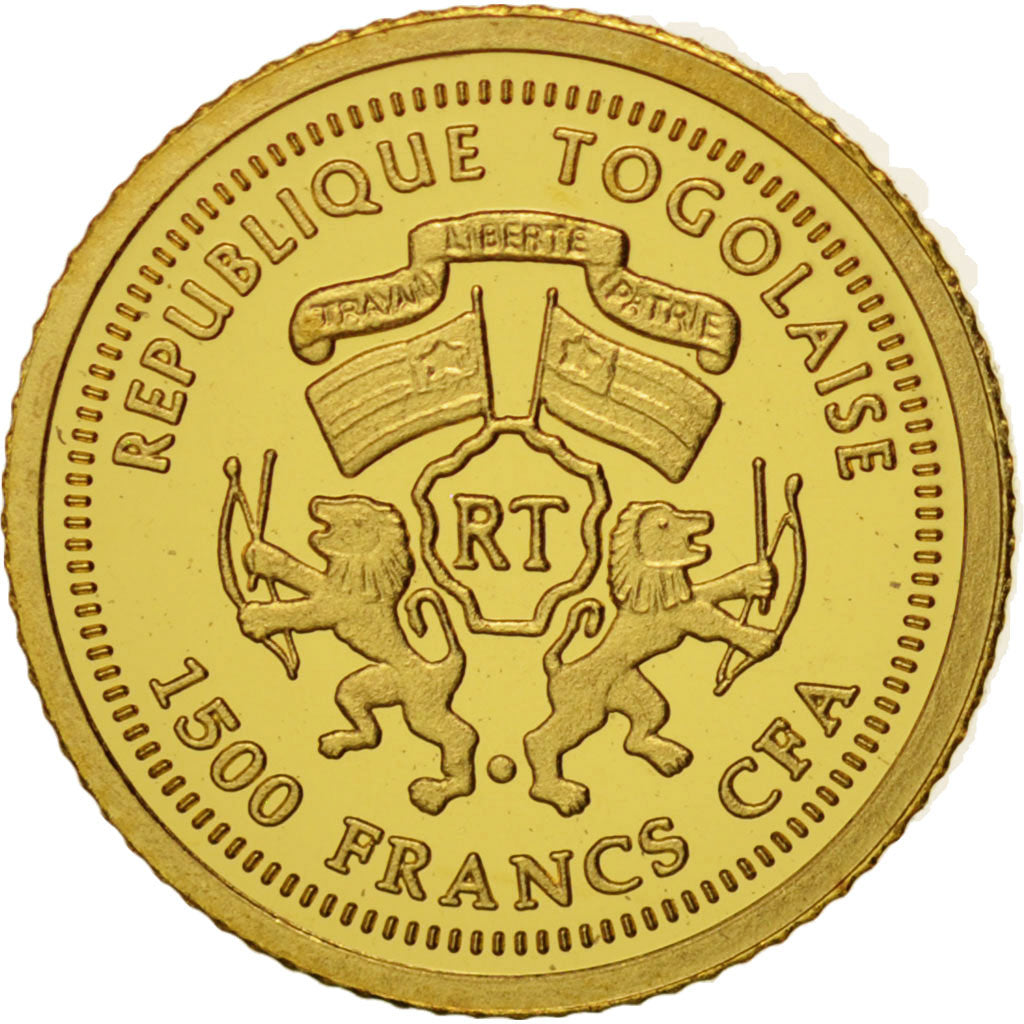 Monnaie, Togo, 1500 Francs CFA, 2010, FDC, Or