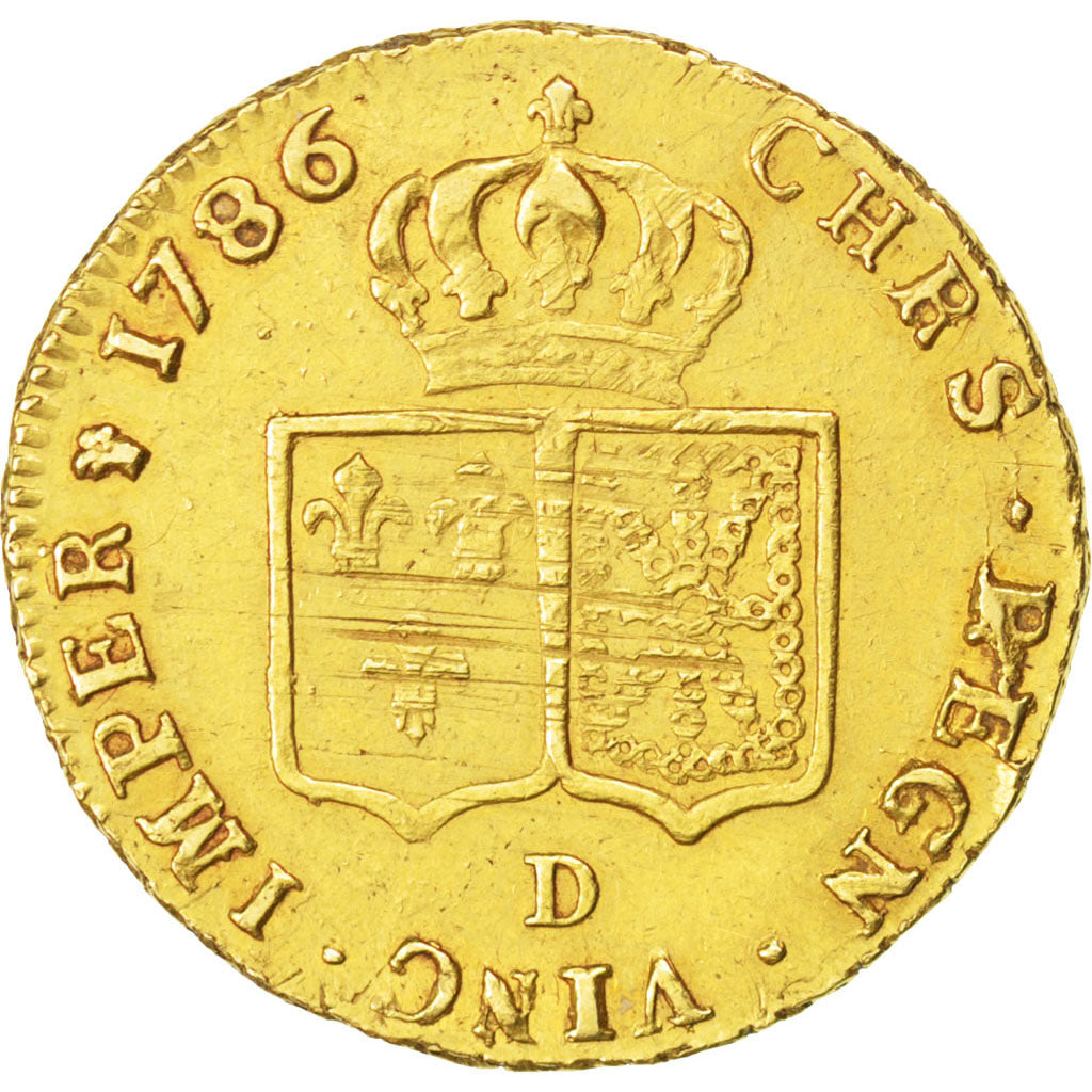 Munten, Frankrijk, Louis XVI, Double louis d'or à la tête nue, 2 Louis D'or