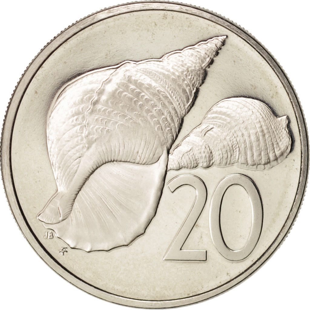 Cook Islands, Elizabeth II, 20 Cents, 1978, Franklin Mint, USA, MS(65-70)