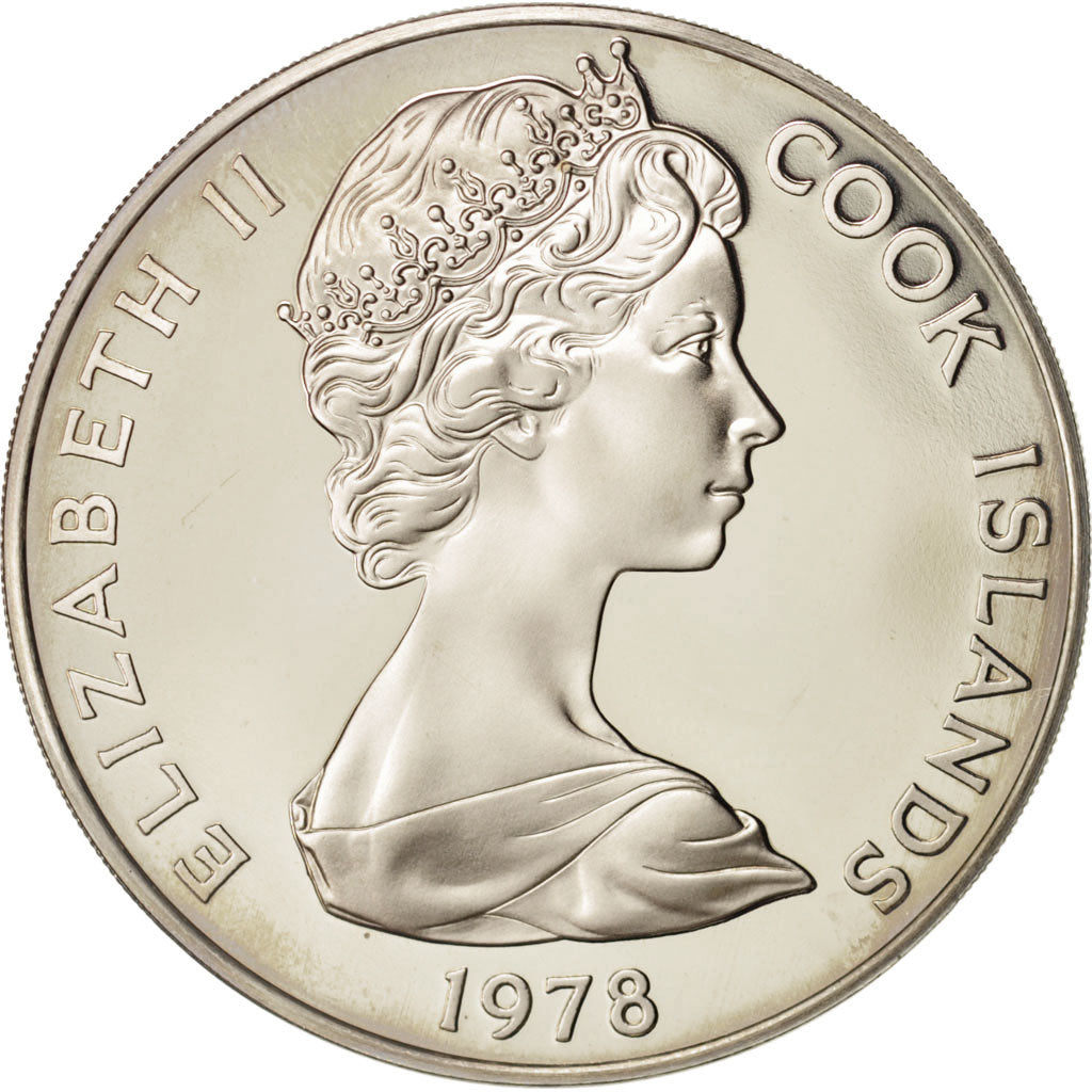 Cook Islands, Elizabeth II, Dollar, 1978, Franklin Mint, USA, MS(65-70)