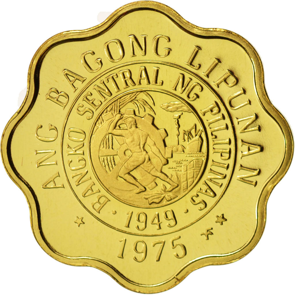 Philippinen, 5 Sentimos, 1975, STGL, Brass, KM:206