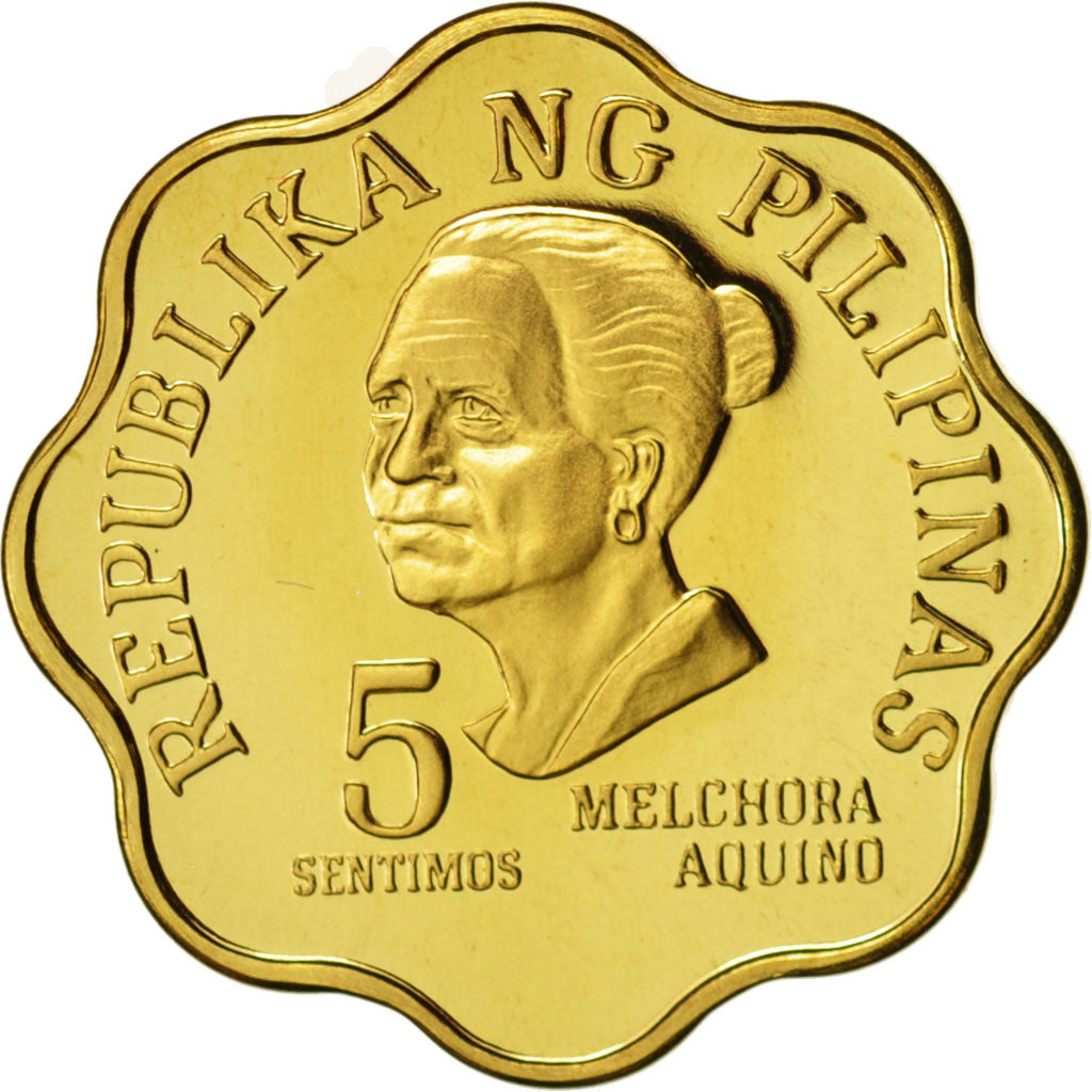 Philippinen, 5 Sentimos, 1975, STGL, Brass, KM:206
