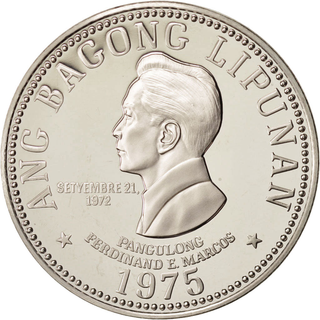 Philippinen, 5 Piso, 1975, STGL, Nickel, KM:210.1