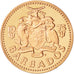 Moneta, Barbados, Cent, 1975, Franklin Mint, FDC, Bronzo, KM:10