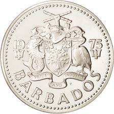 Barbados, 5 Dollars, 1975, Franklin Mint, FDC, Cobre - níquel, KM:16