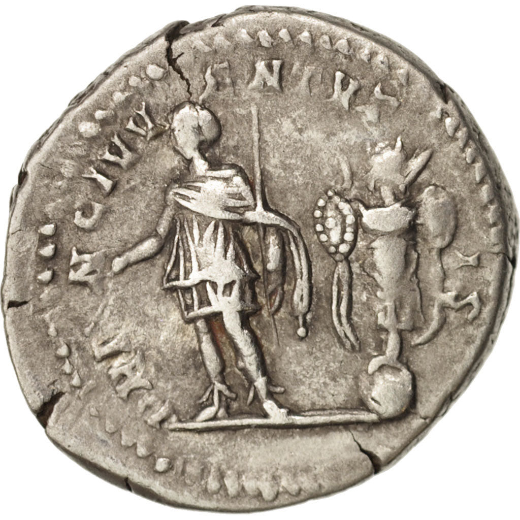 Moneta, Geta, Denarius, 200, Roma, AU(50-53), Srebro, RIC:18