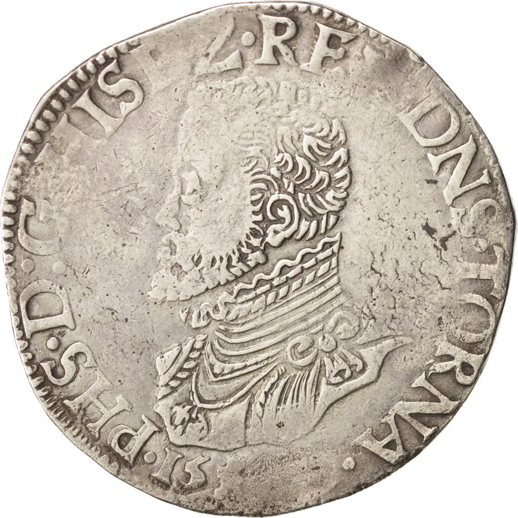 Belgium, Philippe, Ecu, Tournai, VF(30-35), Silver