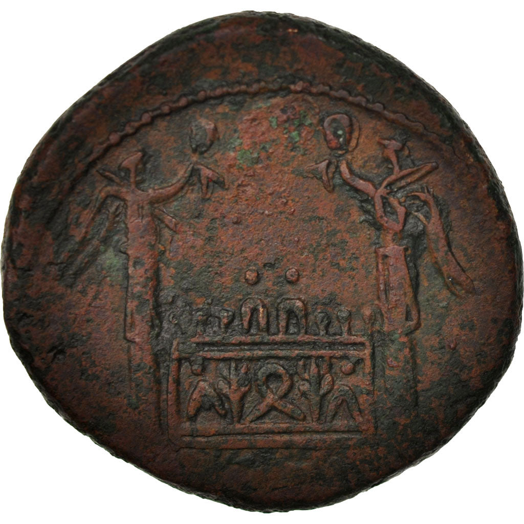 Coin, Tiberius, As, 12-14, Lyons, EF(40-45), Copper, Cohen:38, RIC:245