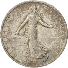France, Semeuse, 2 Francs, 1914, Paris, EF(40-45), Silver, KM:845.1, Gadoury:532