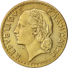 Münze, Frankreich, Lavrillier, 5 Francs, 1940, SS, Aluminum-Bronze, KM:888a.1