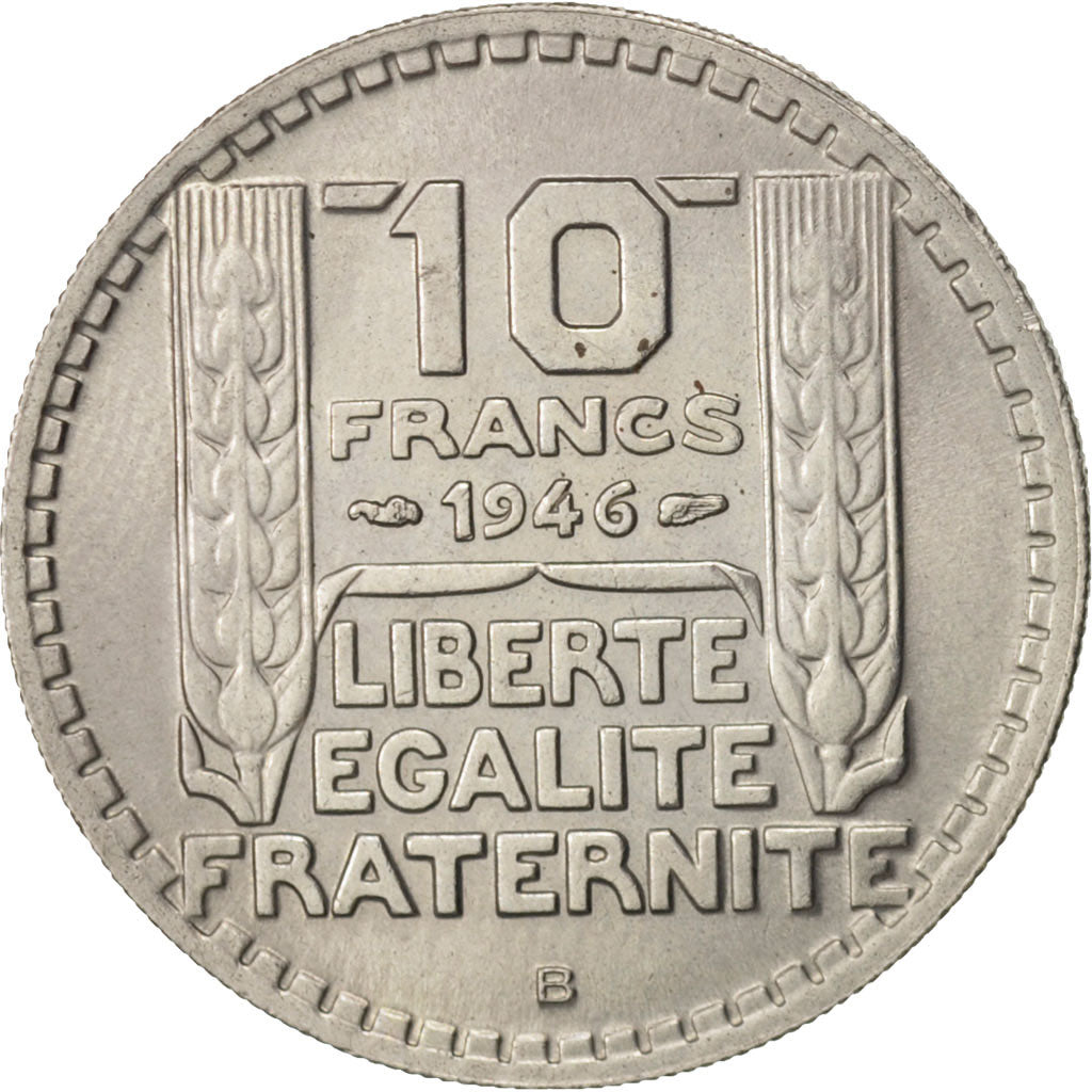 Coin, France, Turin, 10 Francs, 1946, Beaumont - Le Roger, MS(63)