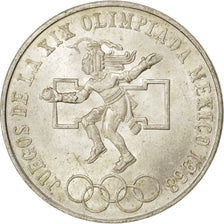 MEXICO, 25 Pesos, 1968, Mexico, KM #479.1, AU(55-58), Silver, 38, 22.47