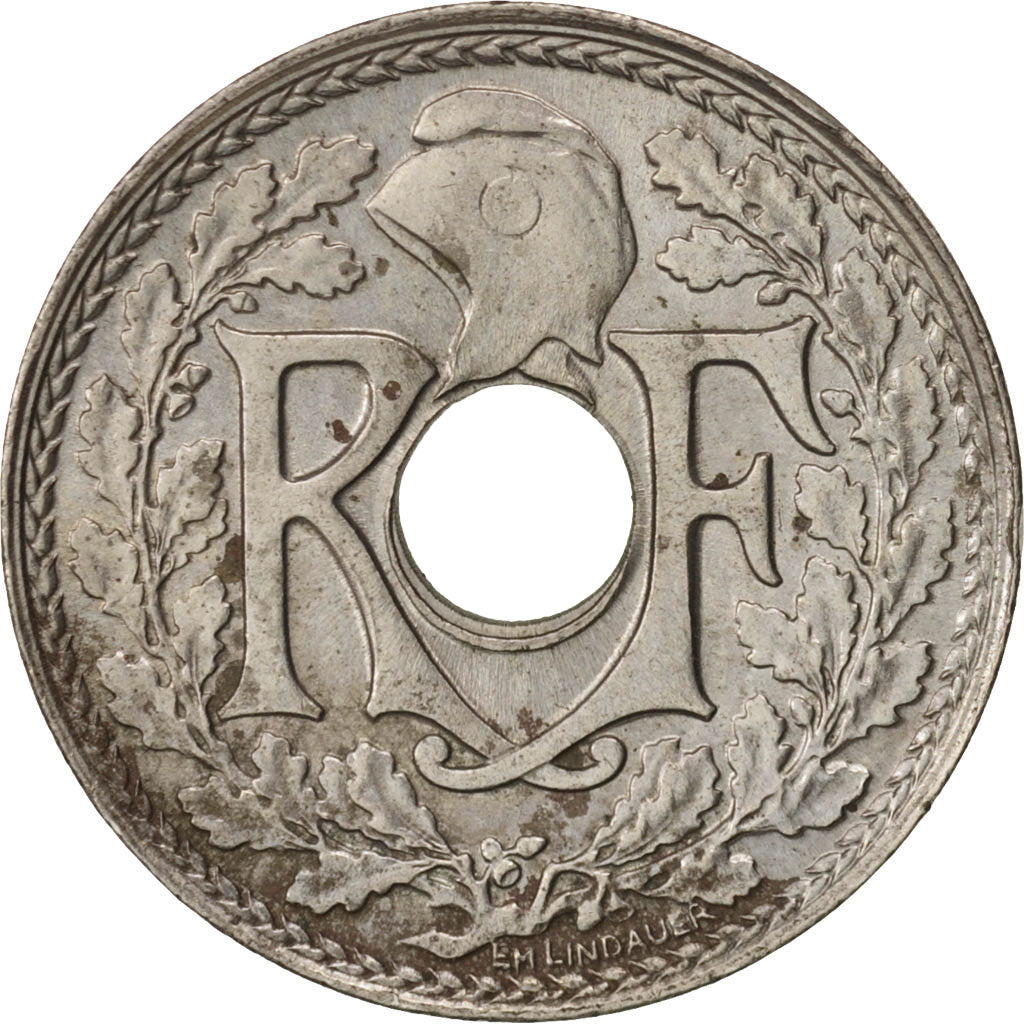 Coin, France, Lindauer, 5 Centimes, 1919, AU(50-53), Copper-nickel, KM:865