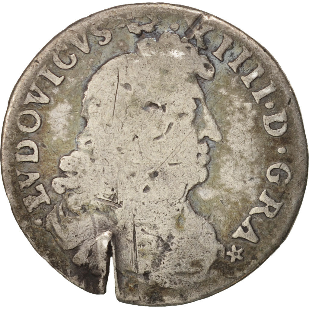 France, Louis XIV, 4 Sols dits « des Traitants », 4 Sols, 1677, Paris