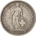 Coin, Switzerland, 2 Francs, 1886, Bern, VF(20-25), Silver, KM:21