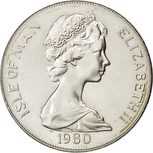 ISLE OF MAN, Crown, 1980, Pobjoy Mint, KM #64, MS(63), Copper-Nickel, 38.5,...