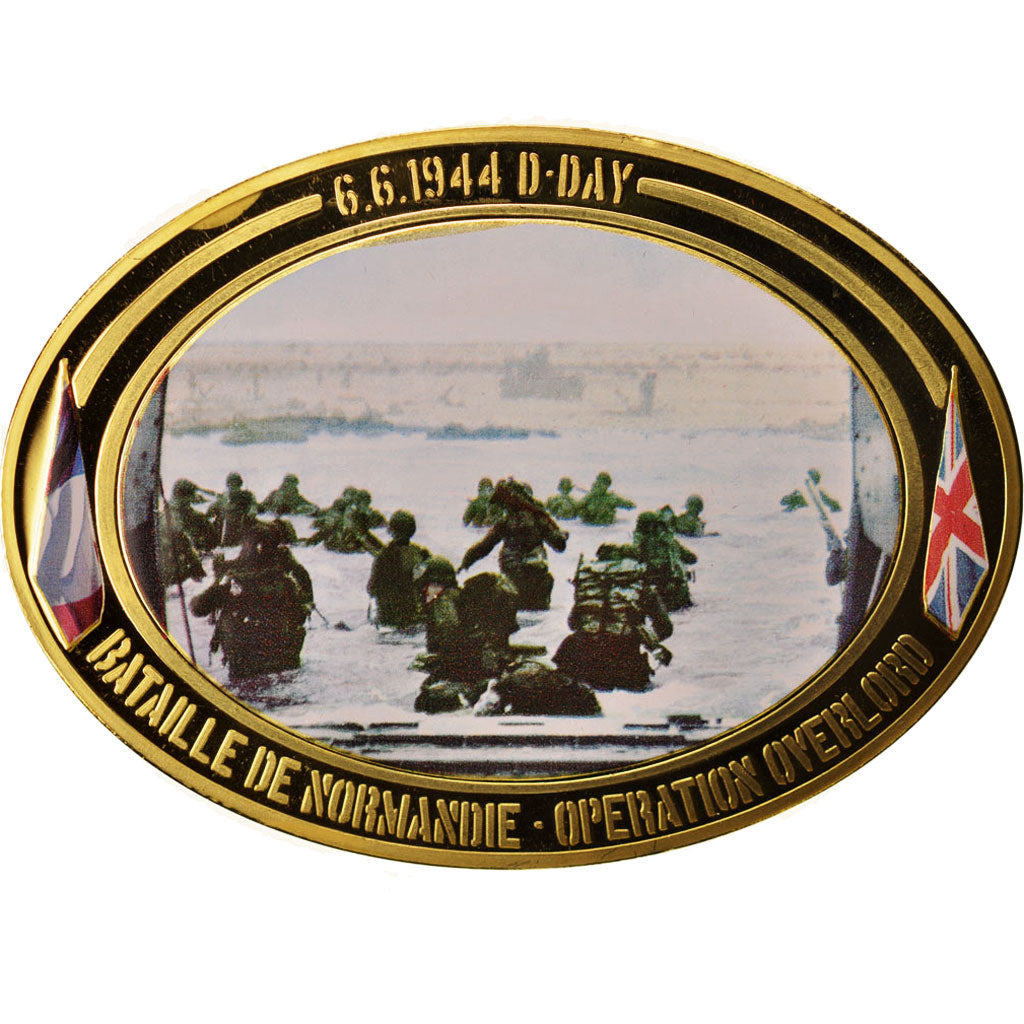 Francia, Medal, Opération Overlord 1944, History, 2014, FDC, Bronce