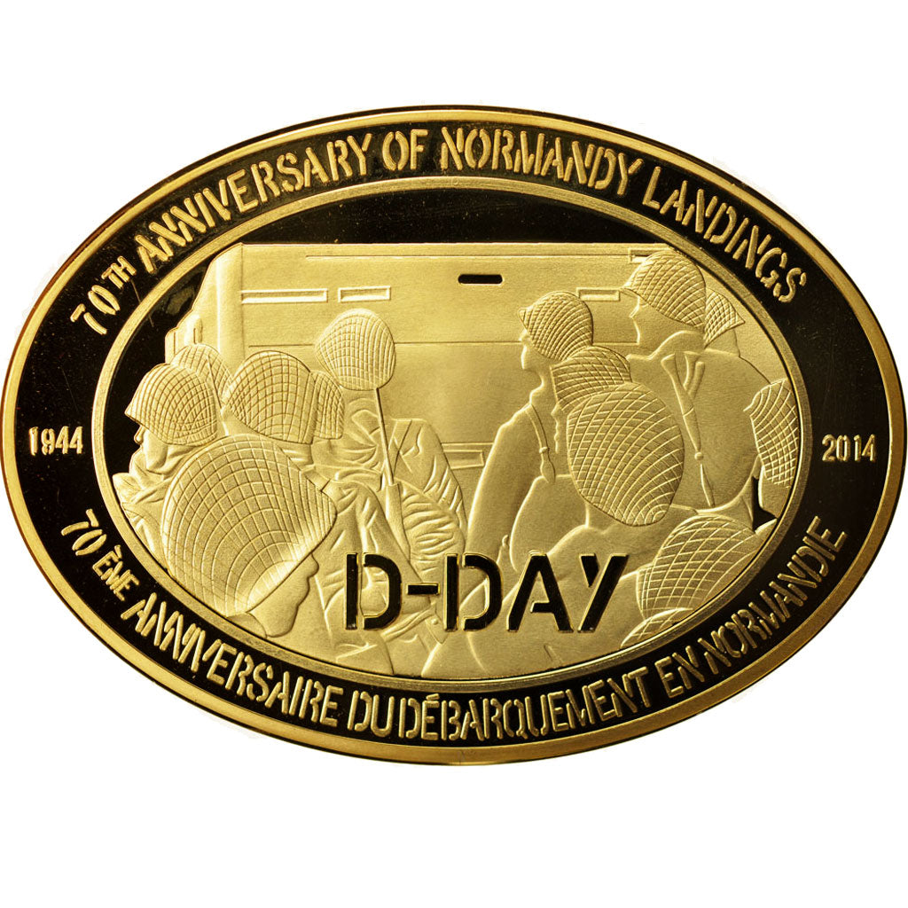 Francia, Medal, Opération Overlord 1944, History, 2014, FDC, Bronce
