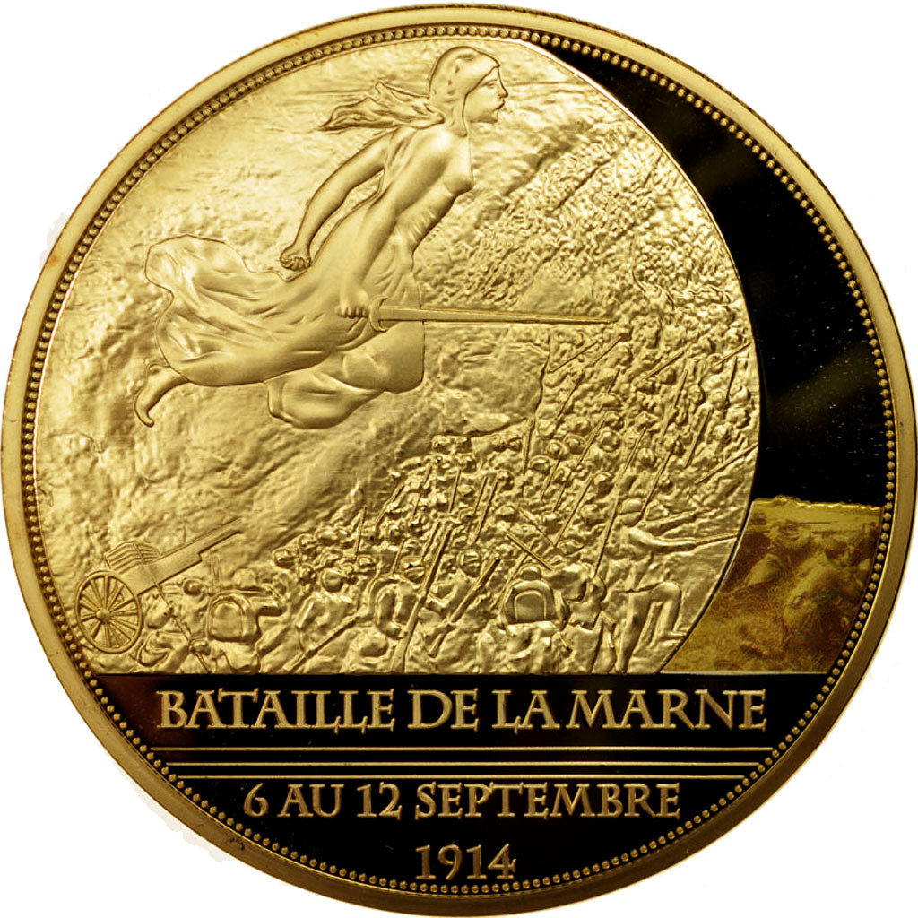France, Medal, Centenaire de la Première Guerre Mondiale, Bataille de la Marne