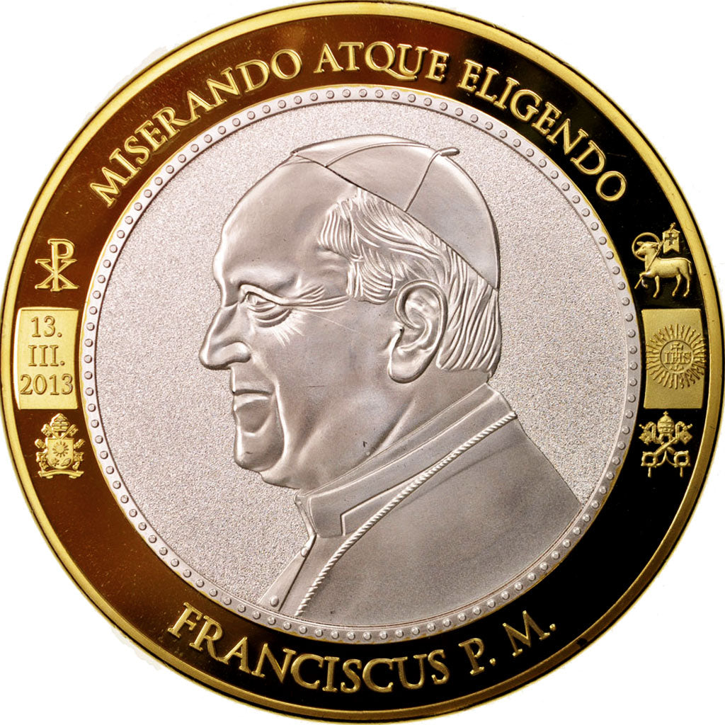 Vatican, Medal, Papes des temps modernes, François, Religions & beliefs