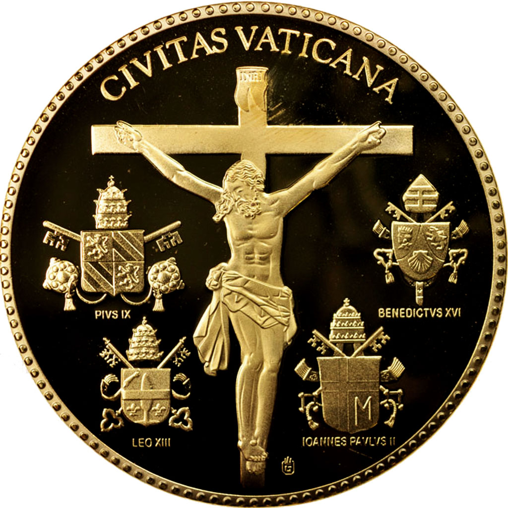 Vatican, Medal, Vatican, Jean-Paul II, Religions & beliefs, 2014, MS(65-70)