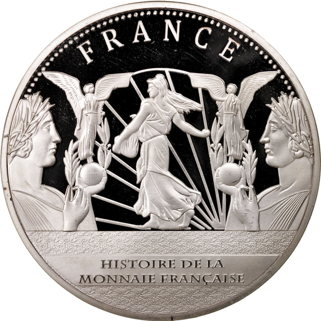 Frankreich, Medal, Histoire de la monnaie Française, 20 Francs 1907, History