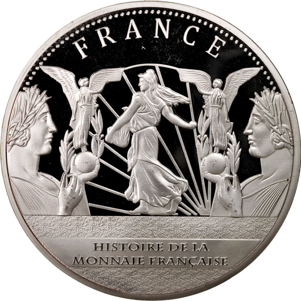 France, Medal, Histoire de la monnaie Française, Louis d'or de Louis XIV